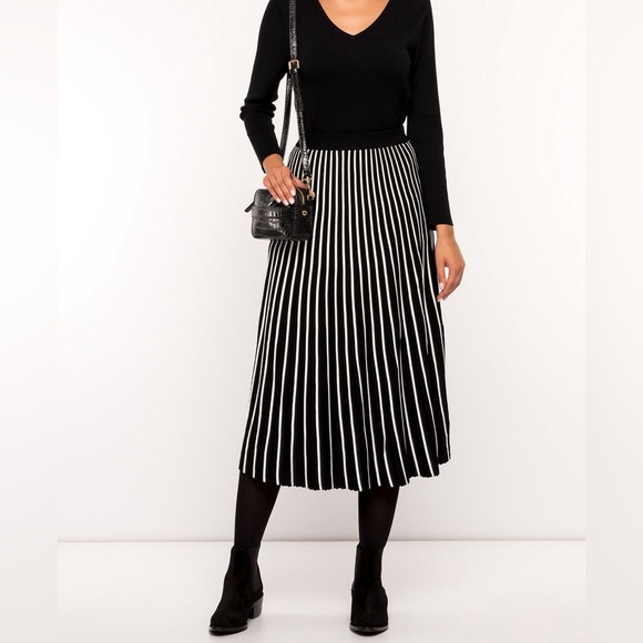 MaxMara Striped Pattern Knit Skirt - Picture 2 of 13